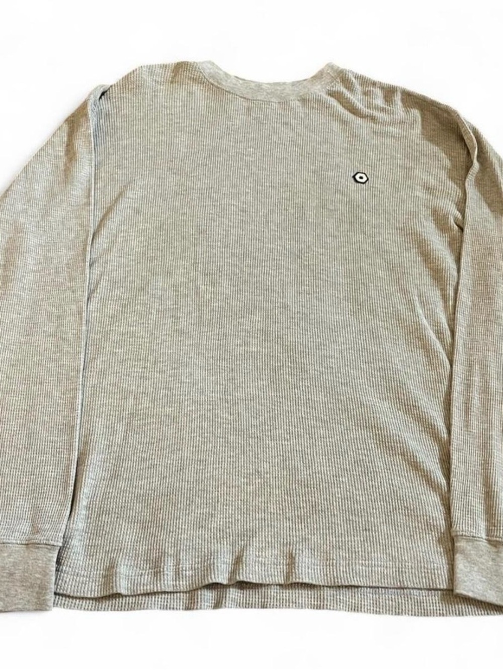 Vintage Y2K Southpole Men's Long Sleeve Waffle Gray Thermal Size L